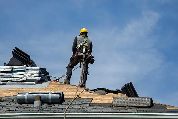 Professional Roofing technician working in Greenfield Park, NY
